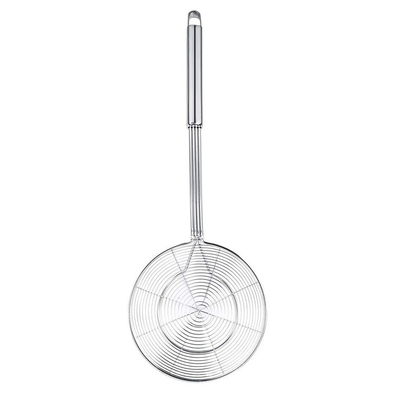 Swify Spider Strainer Skimmer, Swify Stainless Steel Asian Strainer Ladle Frying Spoon with Handle for Kitchen Deep Fryer, Pasta, Spaghetti, Noodle, 5.5 Inch - Image 2